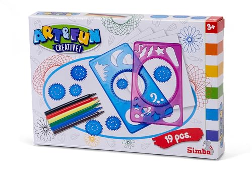 Simba Art and Fun Lot de 2 pochoirs de Peinture, 7 Roues, 4... - Jouets & Jeux Amazon France à 8.64€