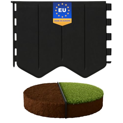 GARDENIX Bordure de pelouse Facile à Installer en Plastique... - Jardin & Extérieur Amazon France à 25.30€