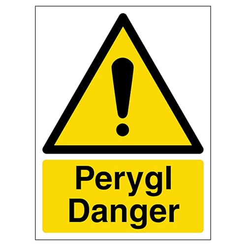 V Safety Welsh/English - Danger 150 x 200mm - 1mm 100%... - Amazon Royaume-Uni à 0.93€
