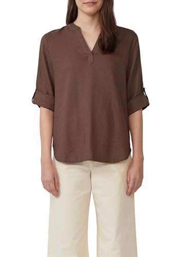 s.Oliver Blusa de Mezcla de Lino con Mangas 3/4, 8828_Moca... - Amazon Espagne à 16.65€
