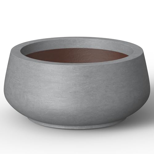 Kante Planter, Concrete Gray, 12.5" Dia en promo sur Amazon