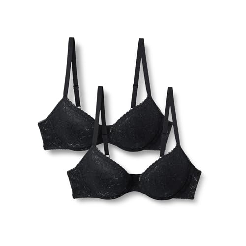 Amazon Essentials Sujetador de Realce con Relleno y Encaje... - Amazon Espagne à 9.21€