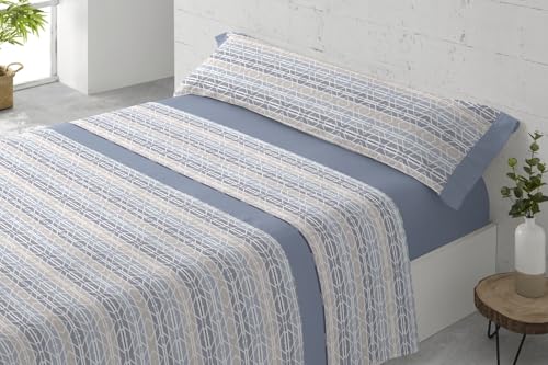 Juego Sabanas 50/50 Miño 135 Cm Azul Paduana - Amazon Italie à 17.17€