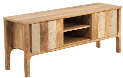 Mueble Tv Mango Gris Macizo en promo sur Amazon