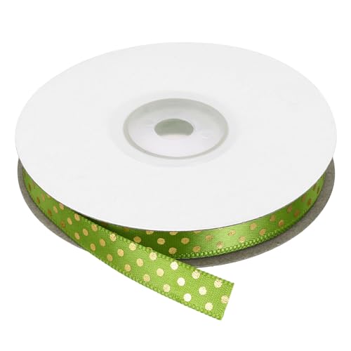 QUARKZMAN Ruban Gros Grain À Pois 25 Verges 3/8 Pouce Vert... - Sports & Fitness en promo à 5.59€