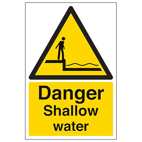 V Safety Danger Shallow Water - Portrait 200 x 300 mm... - Maison & Cuisine Amazon Royaume-Uni à 2.84€