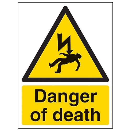 V Safety Danger Of Death - Portrait 150 x 200 mm - Glow In... - Maison & Cuisine Amazon Royaume-Uni à 2.88€
