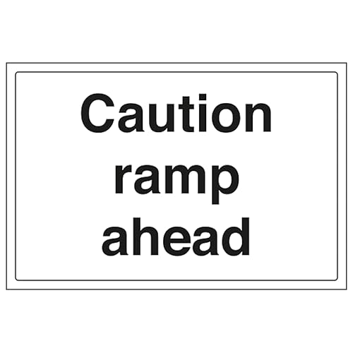V Safety Caution Ramp Ahead - Large Landscape 300 x 200 mm... - Maison & Cuisine en promo à 4.82€