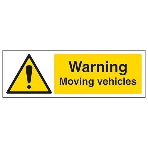 V Safety Warning Moving Vehicles - Landscape 450 x 150 mm... - Home & Kitchen Amazon UK à 3.22€