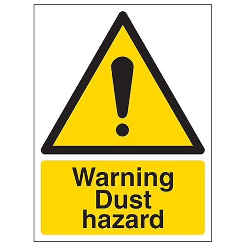 V Safety Warning Dust Hazard - Portrait 150 x 200 mm - Glow... - Maison & Cuisine Amazon Royaume-Uni à 2.47€