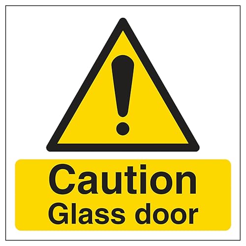 V Safety Caution - Glass Door 150 x 150 mm - Glow In The... - Maison & Cuisine Amazon Royaume-Uni à 2.45€
