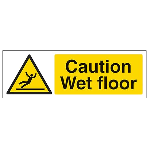 V Safety Caution Wet Floor - Landscape 450 x 150 mm - Glow... - Amazon Royaume-Uni à 3.57€