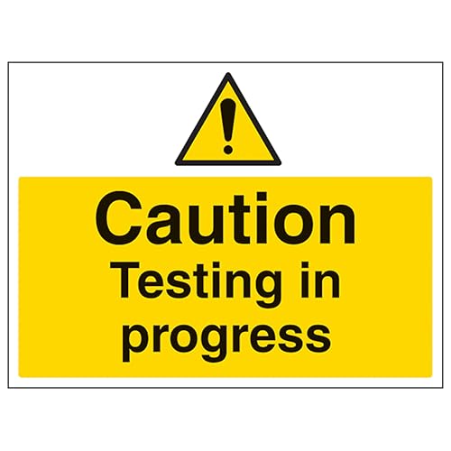 V Safety Caution Testing In Progress - Large Landscape 400... - Bon plan à 4.70€