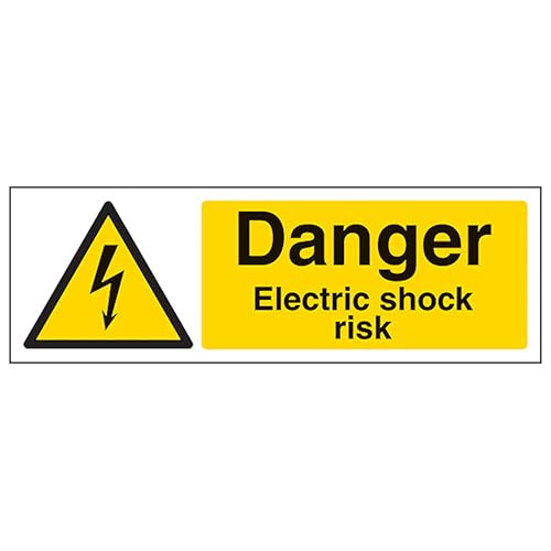 V Safety Danger Electric Shock Risk - Landscape 300 x 100... - Home & Kitchen Amazon UK à 3.17€