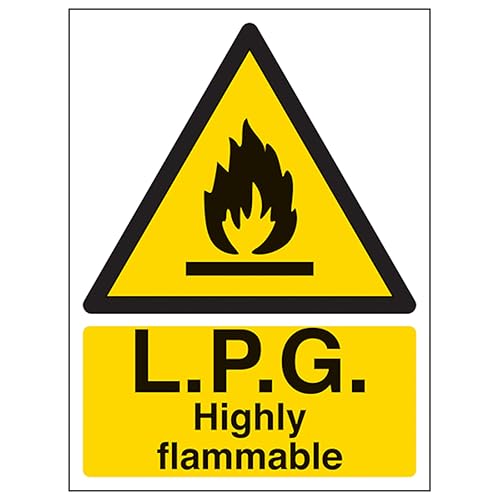 V Safety L.P.G. Highly Flammable - Portrait 150 x 200mm... - Home & Kitchen Amazon UK à 1.86€
