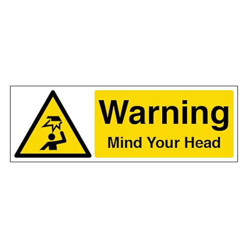 V Safety Warning Mind Your Head - Landscape 300 x 100 mm... - Maison & Cuisine Amazon Royaume-Uni à 1.22€