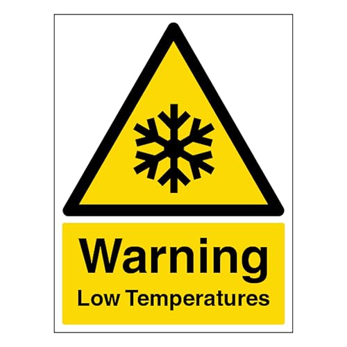 V Safety Warning Low Temperatures - Portrait 150 x 200mm... - Home & Kitchen Amazon UK à 1.86€