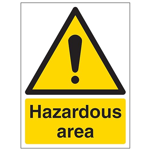 V Safety Hazardous Area - Portrait 150 x 200mm - 2mm Rigid... - Home & Kitchen Amazon UK à 2.38€
