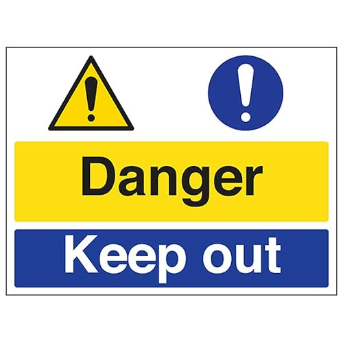 V Safety Danger/Keep Out 400 x 300 mm - 1mm Rigid Plastic... - Deal du jour à 2.62€