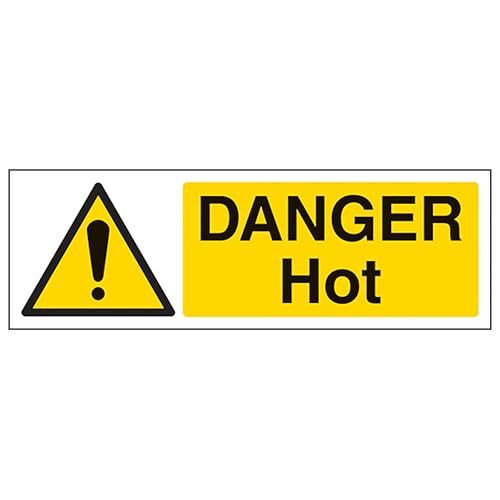 V Safety Danger Hot - Landscape 300 x 100 mm - 2mm Rigid... - Maison & Cuisine Amazon Royaume-Uni à 2.21€