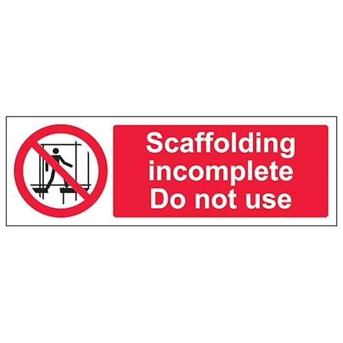 V Safety Scaffolding Incomplete - Landscape 300 x 100 mm... - Maison & Cuisine en promo à 1.82€