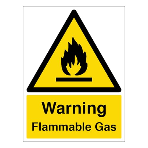 V Safety Warning Flammable Gas - Portrait 200 x 300mm - 2mm... - Home & Kitchen Amazon UK à 2.34€