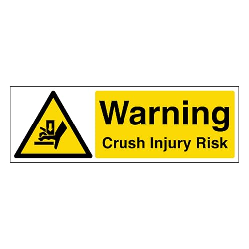 V Safety Warning Crush Injury Risk - Landscape 300 x 100 mm... - Maison & Cuisine Amazon Royaume-Uni à 1.08€