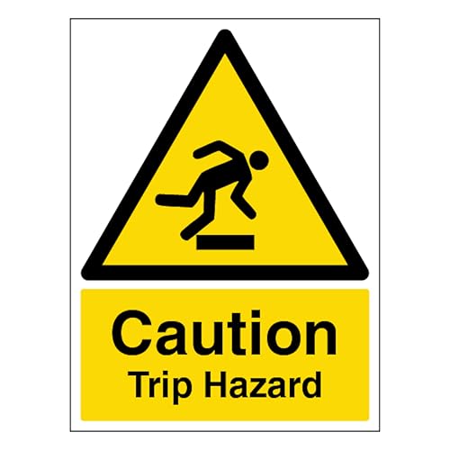 V Safety Caution Trip Hazard - Portrait 200 x 300mm - 2mm... - Maison & Cuisine Amazon Royaume-Uni à 2.10€