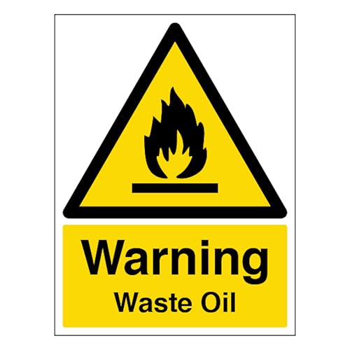 V Safety Warning Waste Oil - Portrait 150 x 200mm - 2mm... - Maison & Cuisine Amazon Royaume-Uni à 1.56€