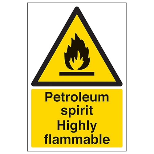 V Safety Petroleum Spirit Highly Flammable - Portrait 200 x... - Home & Kitchen Amazon UK à 2.37€