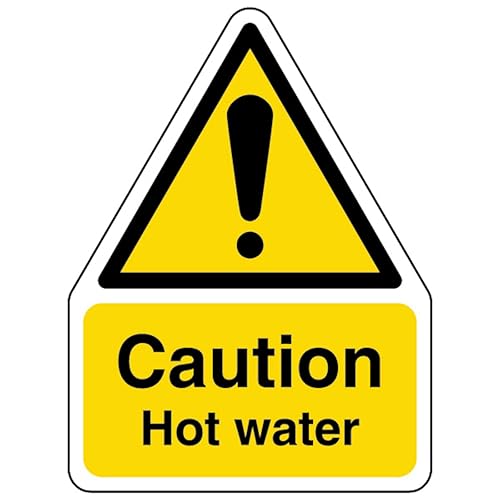 V Safety Caution Hot Water - Shaped Sign 150 x 200mm - 2mm... - Fournitures Bureau Amazon Royaume-Uni à 1.97€