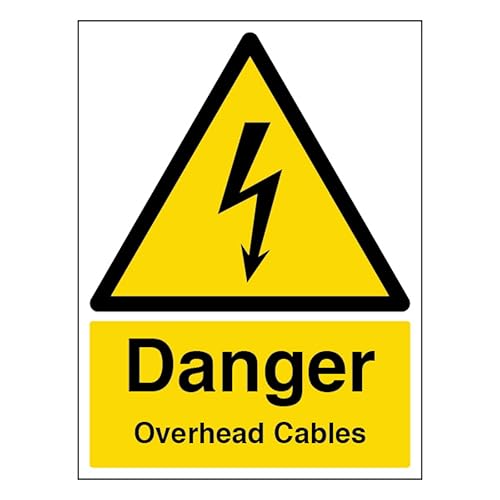 V Safety Danger Overhead Cables - Portrait 150 x 200 mm... - Maison & Cuisine Amazon Royaume-Uni à 1.83€