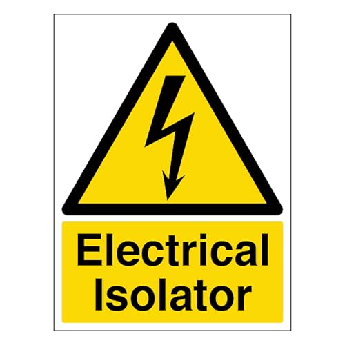 V Safety Electrical Isolator - Portrait 300 x 400mm - 2mm... - Maison & Cuisine Amazon Royaume-Uni à 5.41€