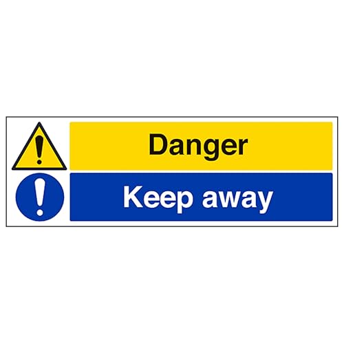 V Safety Danger/Keep Away - Landscape 300 x 100 mm - 2mm... - Maison & Cuisine Amazon Royaume-Uni à 2.34€