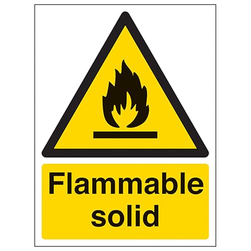 V Safety Flammable Solid - Portrait 150 x 200mm - 2mm Rigid... - Maison & Cuisine Amazon Royaume-Uni à 0.98€