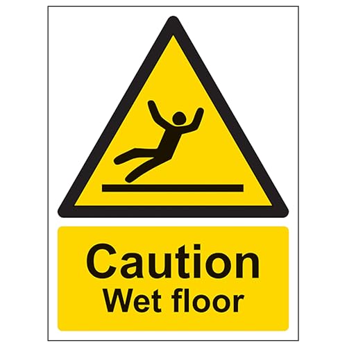 V Safety Caution Wet Floor - Portrait 150 x 200mm - 2mm... - Maison & Cuisine Amazon Royaume-Uni à 2.13€