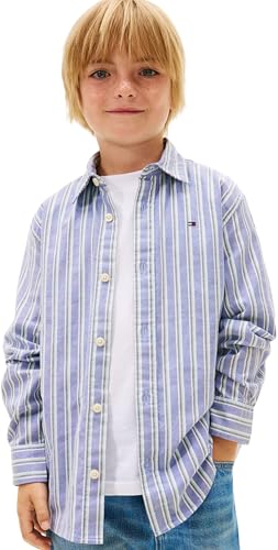 Tommy Hilfiger Flex Stripe Kb0kb10066 Hemd L/S, Blau... - Amazon Germany à 23.91€