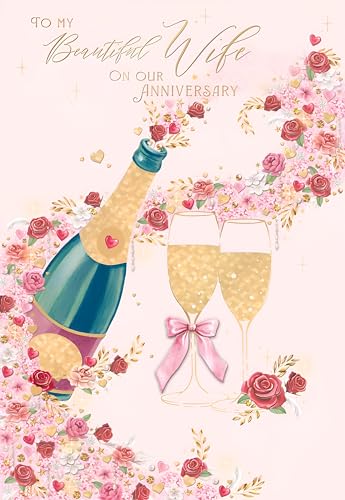 Noel Tatt Beautiful Wife Anniversary Card - Happy... - Auto & Moto Amazon Royaume-Uni à 1.99€