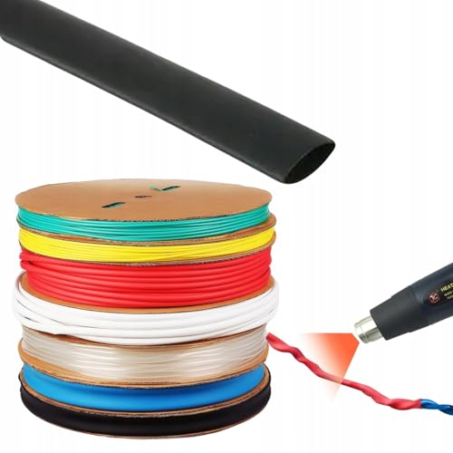 Schwarz Schrumpfschlauch mit 1,5 mm 1 m – Hochflexibles... - Fournitures Bureau Amazon Allemagne à 1.99€