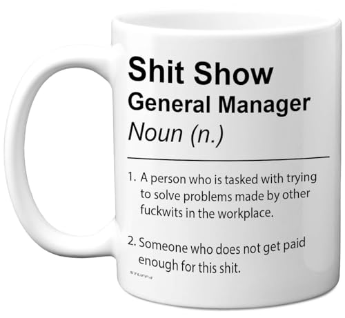 General Manager Mug - Sh*t Show - Novelty Gifts for General... - High-Tech & Électronique Amazon Royaume-Uni à 5.93€