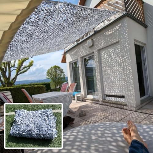 CuKLARYi Camouflage Netting 2×6m 5×5m,Shade Net,Grey... - Sports & Fitness Amazon Italie à 85.00€