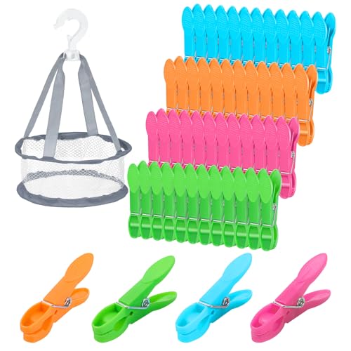 MICHIHOMIE 48 Stück Wäscheklammern with Korb, Windfeste... - Maison & Cuisine Amazon Allemagne à 7.99€