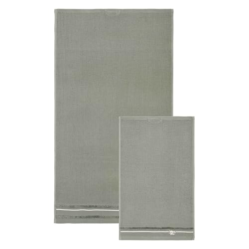THUN Set of 2 Towels, Green, 100% Cotton, Country Bloom... - Amazon Royaume-Uni à 22.24€