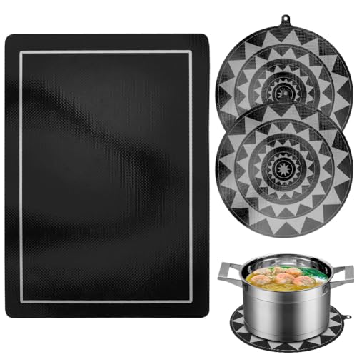 LOMUG 3 Stück Induktionskochfeld Schutzmatte, Silikon... - Maison & Cuisine Amazon Allemagne à 1.99€