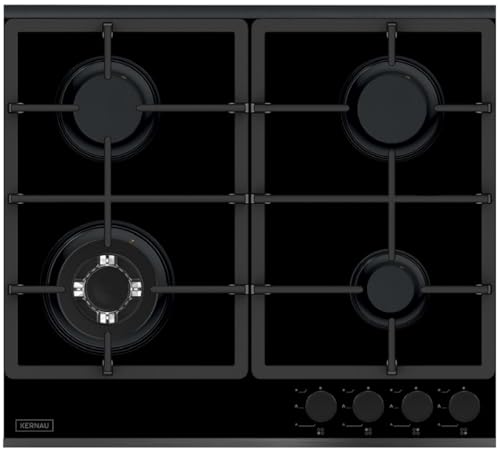 Kernau KGH 6464 Gun Metal, Gas hob, Black - Maison & Cuisine en promo à 168.35€