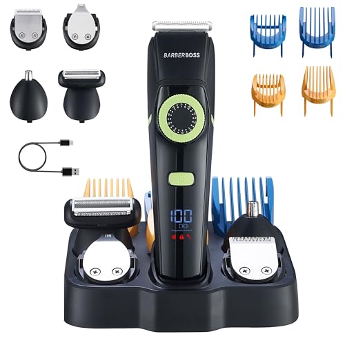 BarberBoss Men’s Hair Clippers, Beard Grooming Kit for Men... - Beauty & Fragrances Amazon UK à 11.82€