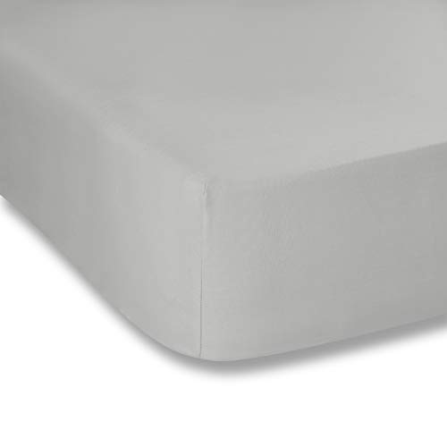 Plain Dyed Dark Grey Fitted Sheet 135 x 200 + Pillowcase... - Maison & Cuisine Amazon Royaume-Uni à 10.13€