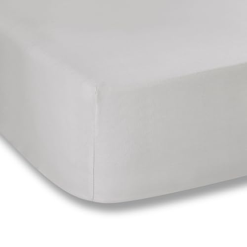 Plain Dyed Silver Lenzuolo con angoli 135 x 200 + federa... - Amazon Italy à 20.11€