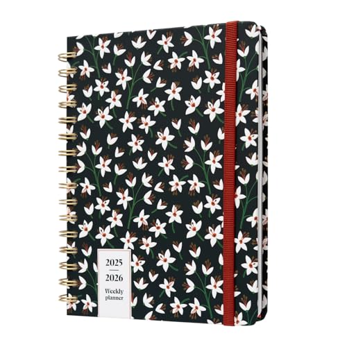 Kokonote A5 Academic Diary 2025-2026 Week To View - Noir... - Fournitures Bureau Amazon Royaume-Uni à 7.89€