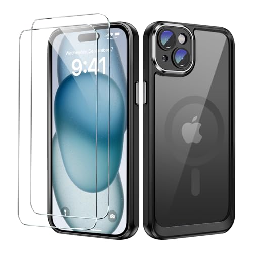 Étui de protection pour iPhone 15 avec 2 films de... - High-Tech & Électronique Amazon France à 9.34€